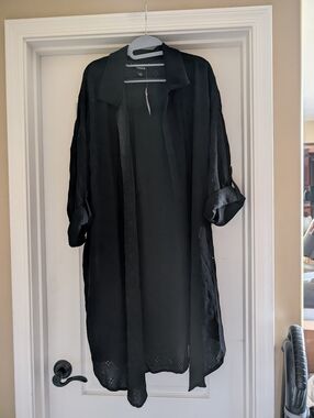 Torrid black eyelet kimono shirt Size 3X